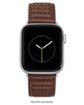 Vince Camuto – Pulseira de couro masculina com detalhes de costura para Apple Watch 42/44/45/Ultra/Ultra 2 (49mm) – Marrom-56399VRP