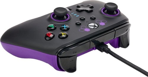PowerA - Controle com fio para video game aprimorado para Xbox Series X | S - Roxo Hex-1524525-01