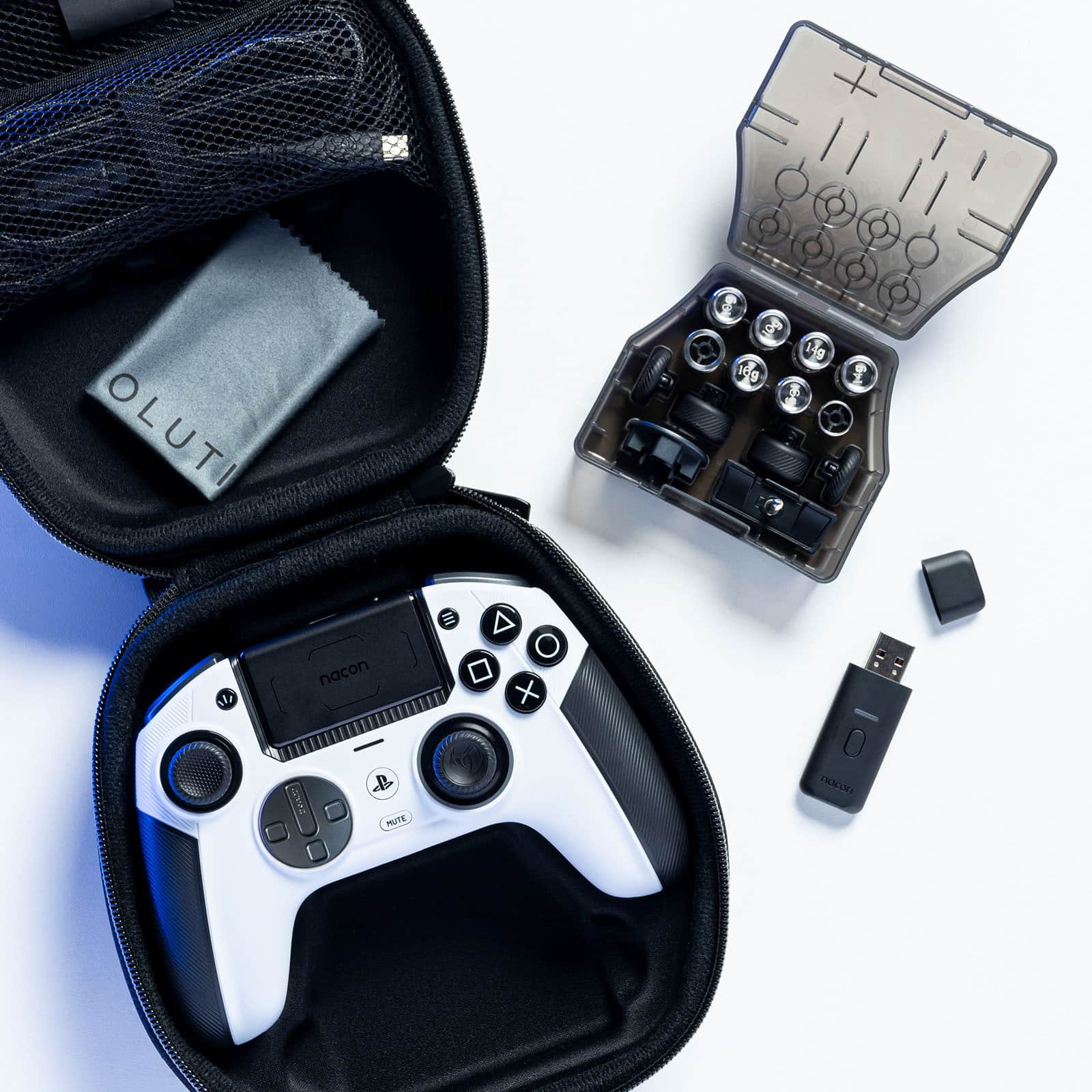 Nacon - Controle sem fio para para vídeo gameRevolution 5 Pro para PS5, PS4 e PC - Branco-50-1727-01