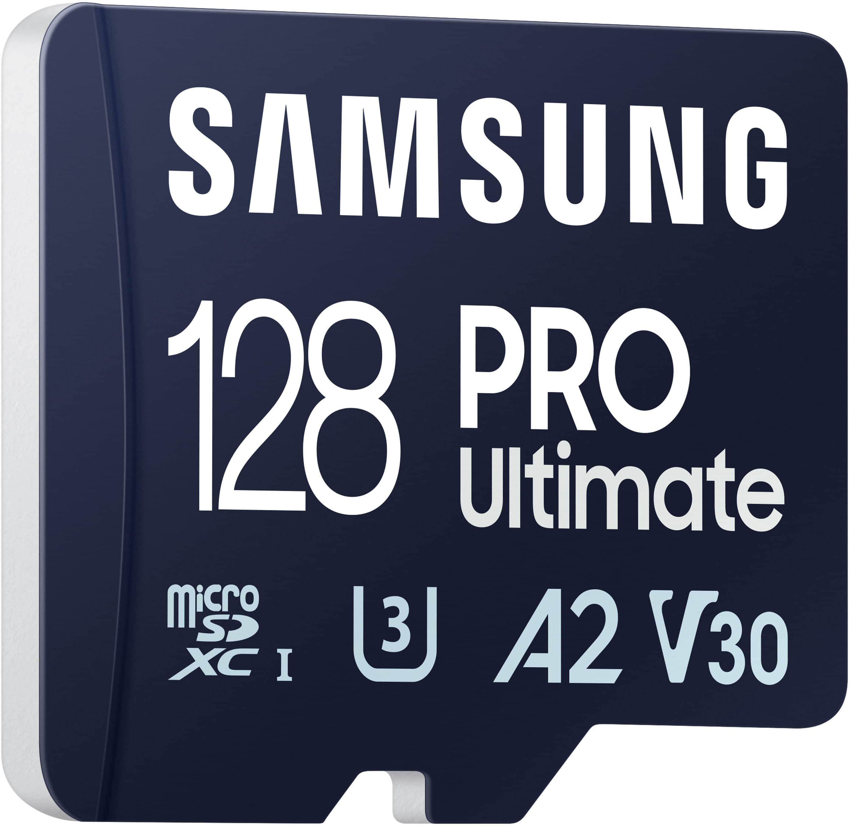 Samsung - Cartão de memória microSDXC Pro Ultimate e Reader 128 GB-MB-MY128SB/AM