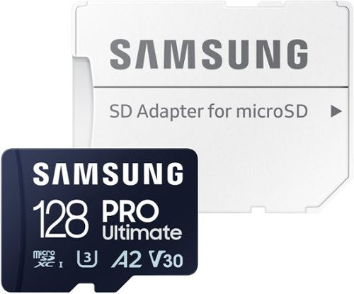 Samsung - Pro Ultimate e adaptador de cartão de memória microSDXC de 128 GB-MB-MY128SA/AM