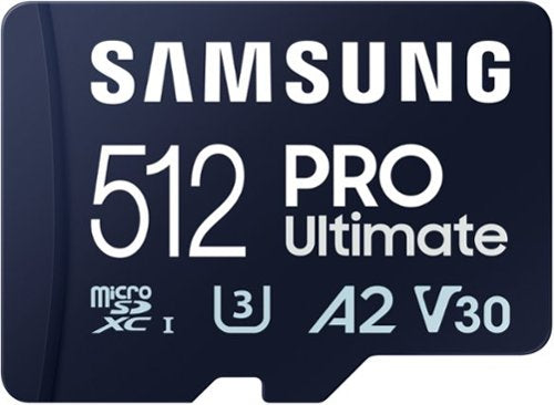 SAMSUNG PRO Ultimate + Reader Cartão de memória microSDXC de 512 GB, até 200 MB/s, UHS-I, C10, U3, V30, A2-MB-MY512SB/AM