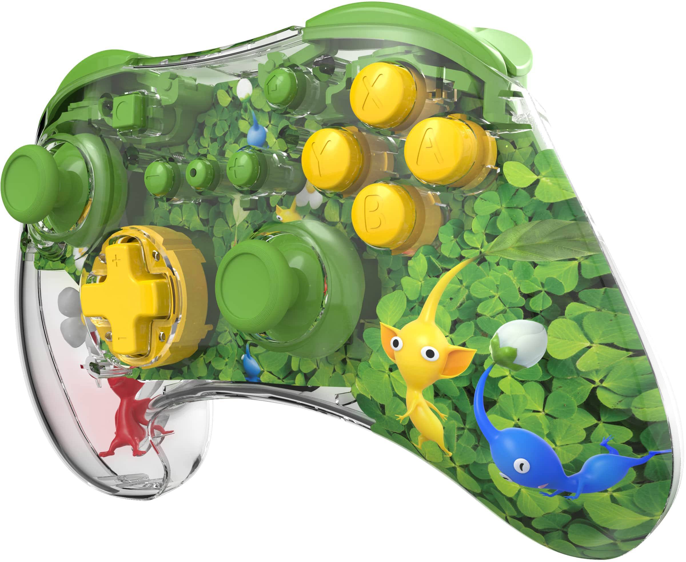PDP - ctrl s/fio p/ p/ vídeo gameREALMz: Pikmin Clover Patch p/ Nintendo Switch, Nintendo Switch - Modelo OLED - Pikmin Clover Patch-500-234-PIK