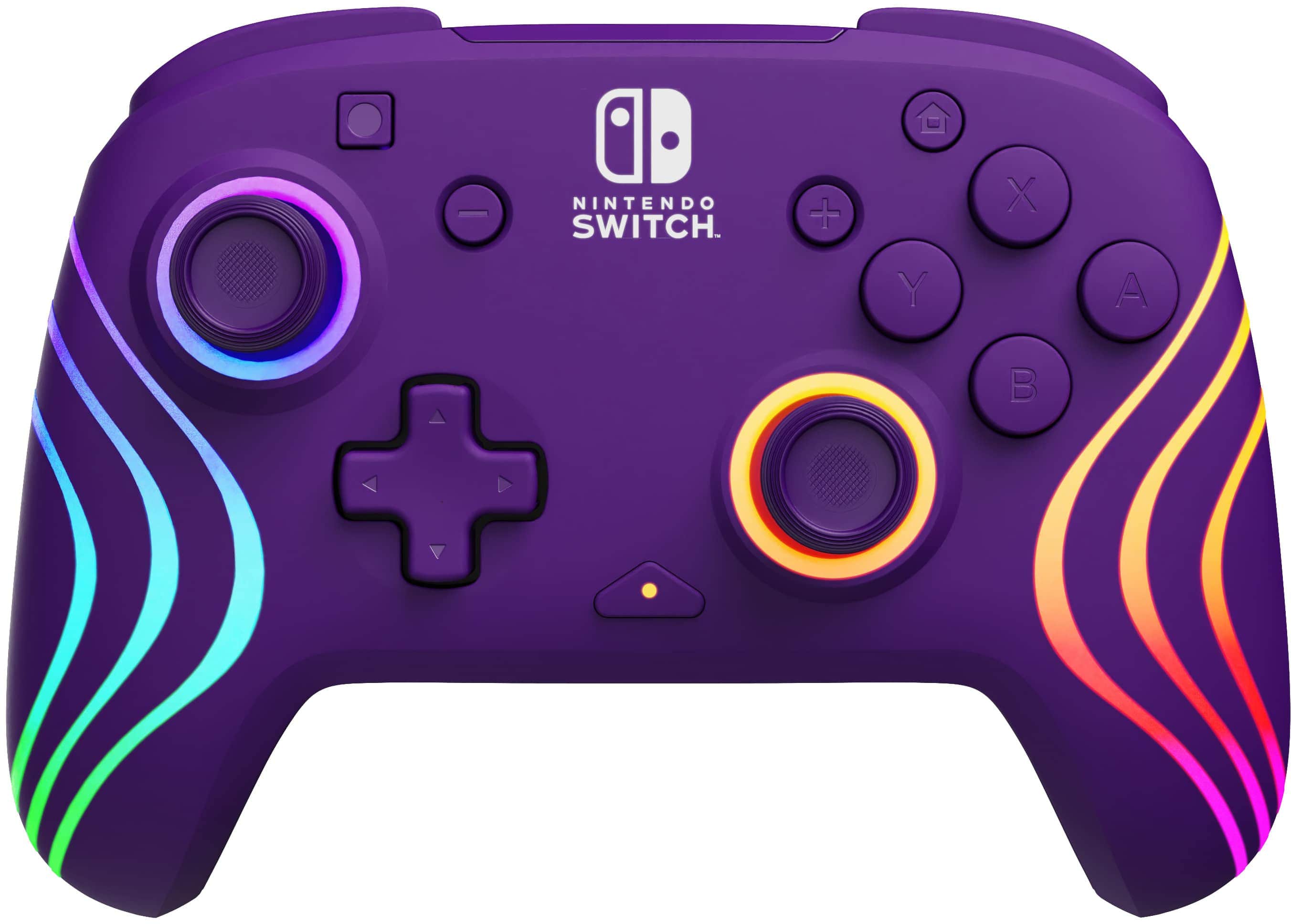 PDP - Controle sem fio para para vídeo gameAfterglow Wave para Nintendo Switch, Nintendo Switch - Modelo OLED - Roxo-500-238-PR
