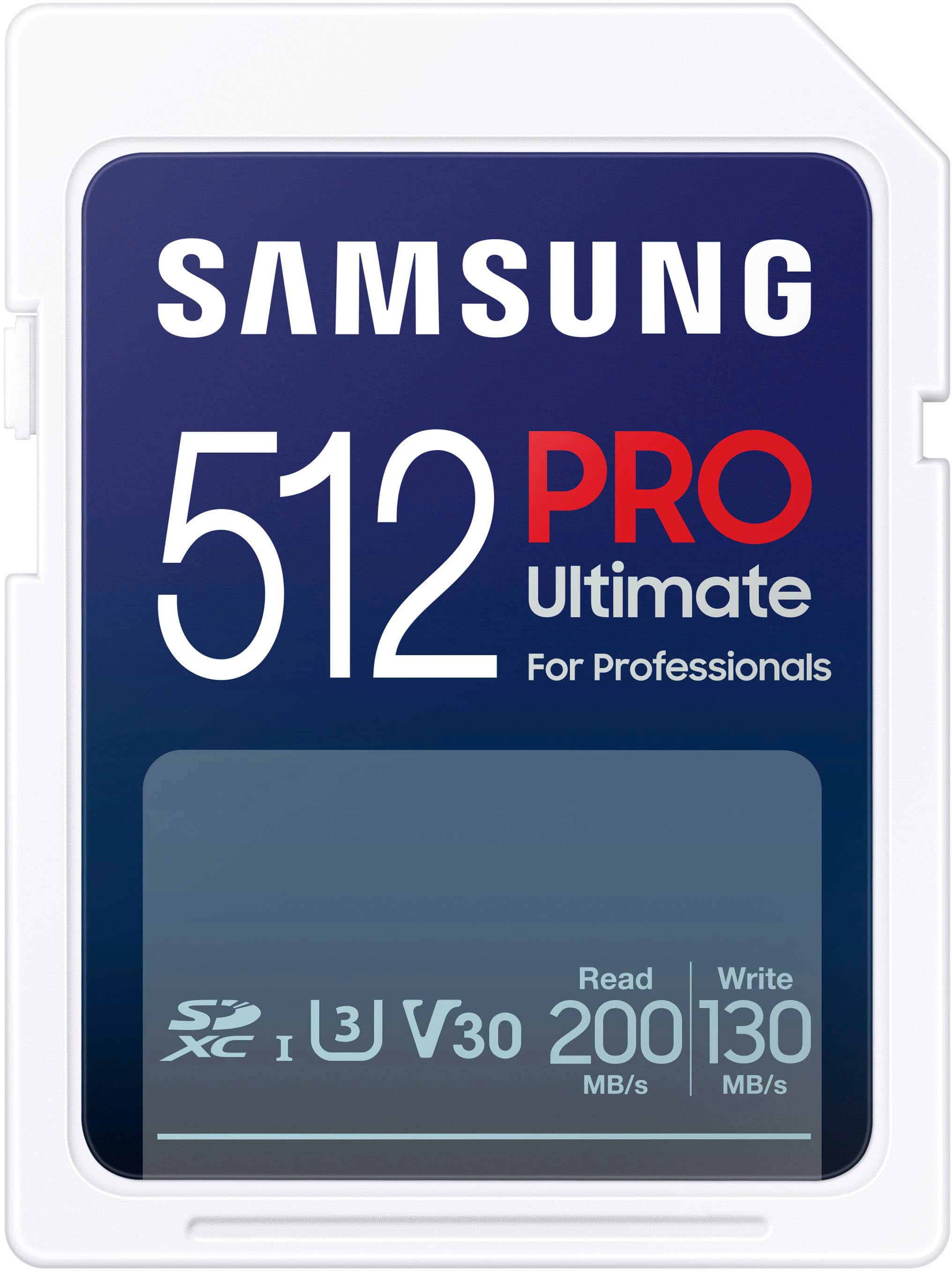 Samsung - Cartão de memória SDXC Pro Ultimate de 512 GB-MB-SY512S/AM