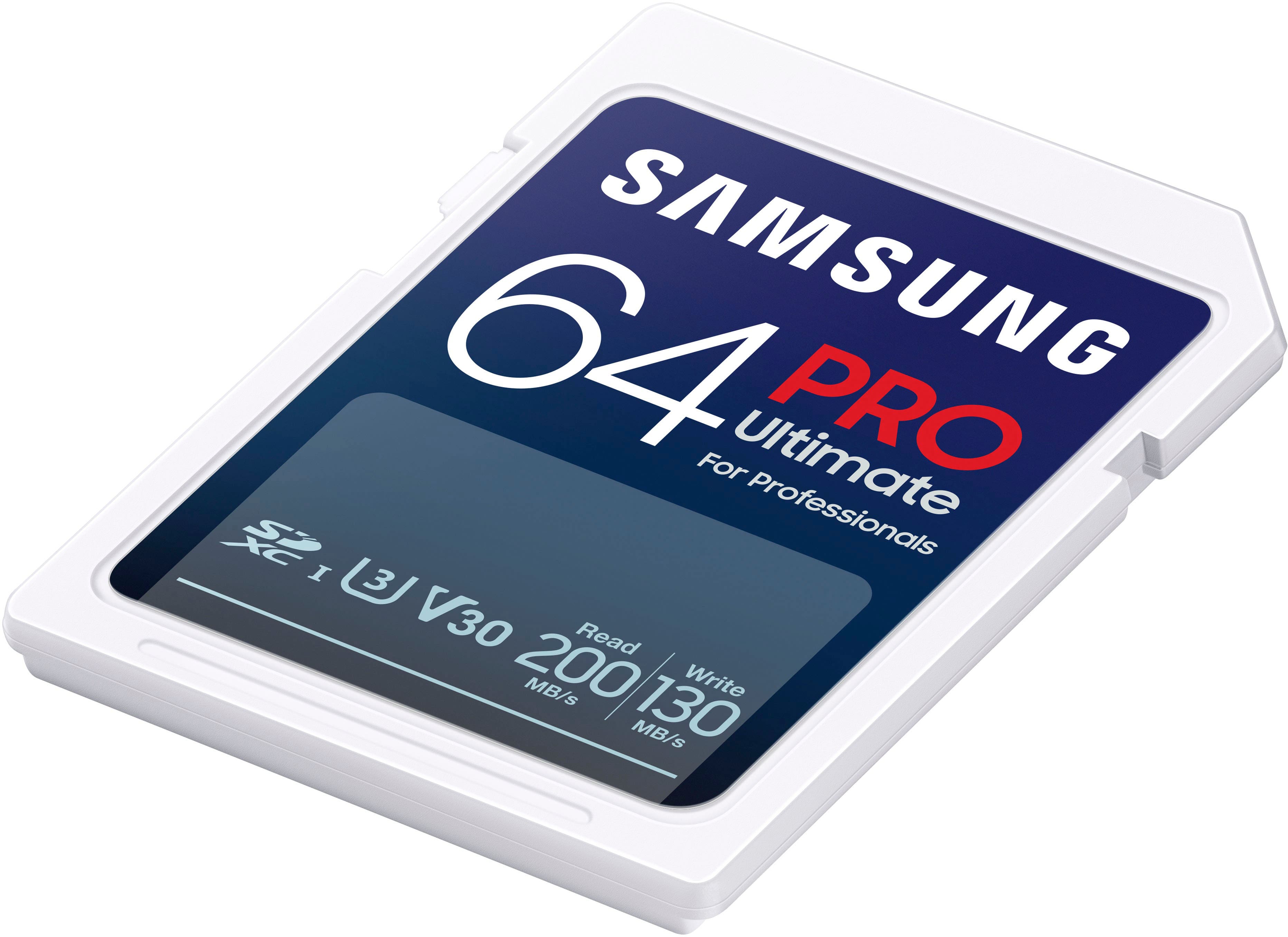 Samsung - Cartão de memória SDXC Pro Ultimate 64GB-MB-SY64S/AM