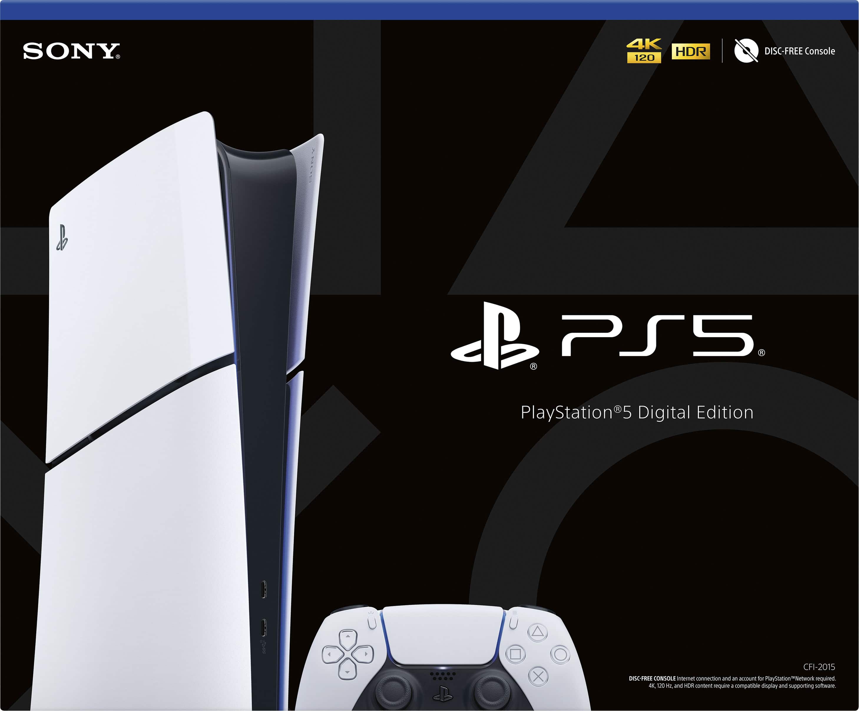 Sony Interactive Entertainment - PlayStation 5 Slim Console Edição Digital - Branco-1000039670