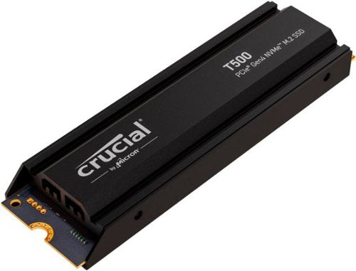 Crucial - SSD interno T500 de 1 TB PCIe Gen 4x4 NVMe M.2 com dissipador de calor para PS5-CT1000T500SSD5
