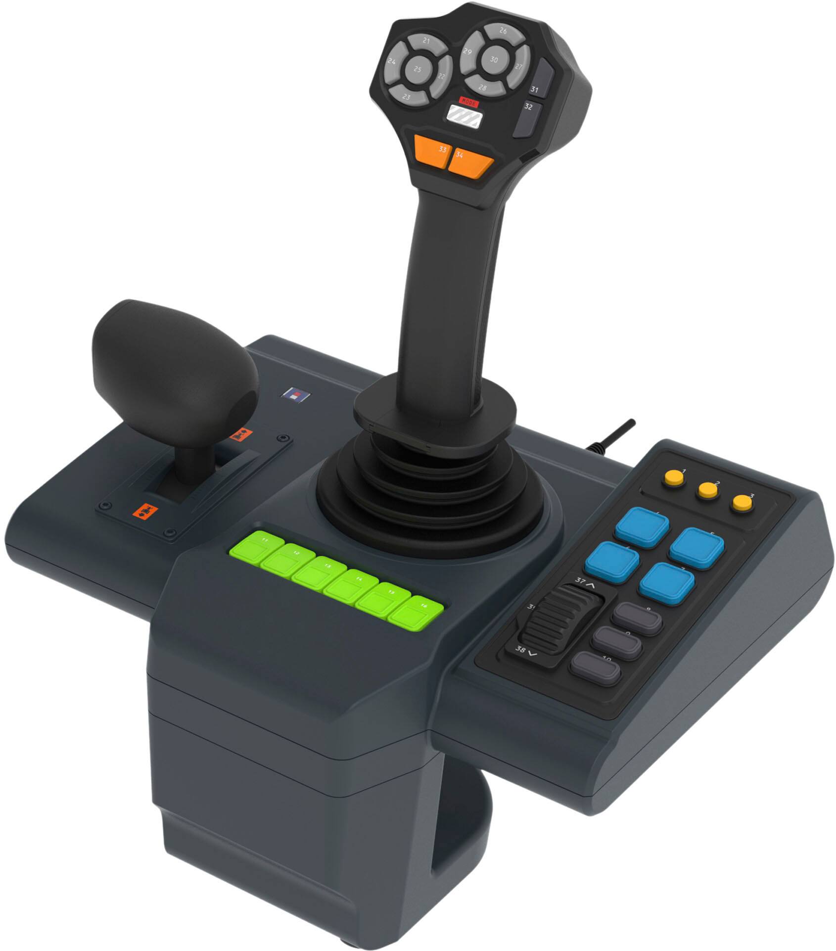 Hori - Sistema de controle agrícola e roda para PC (Windows 11/10) - Black-HPC-043U