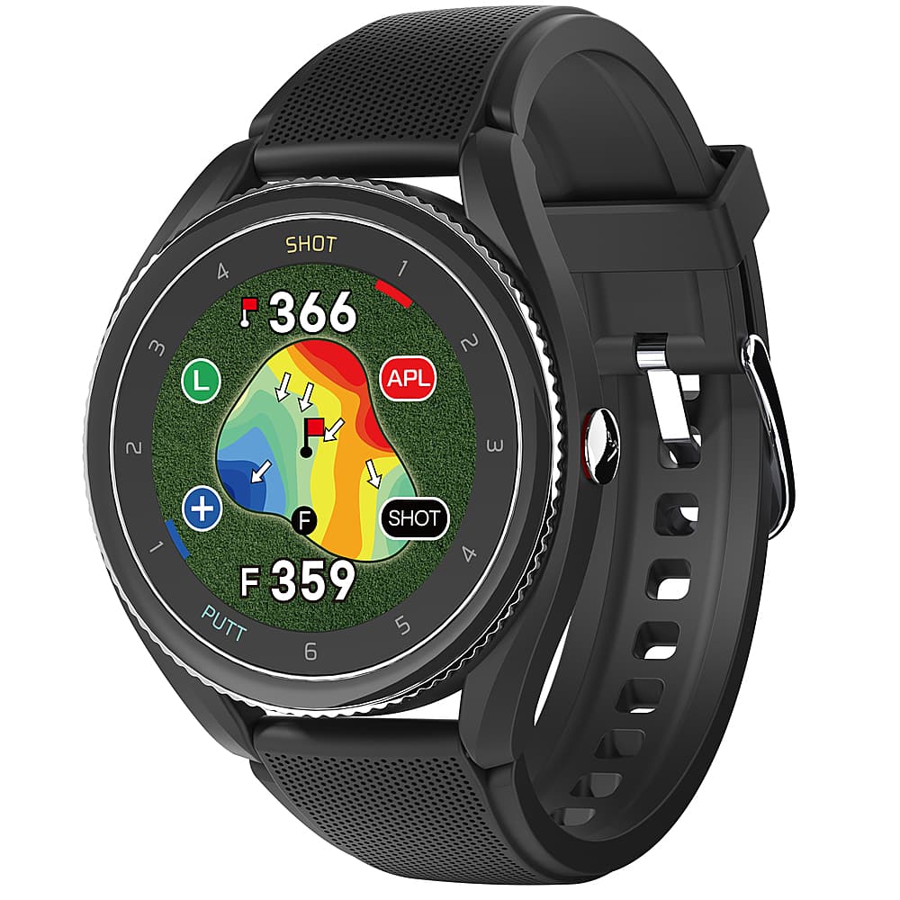 VoiceCaddie - Relógio GPS T9 com ondulação e inclinação verdes - Black-T-9