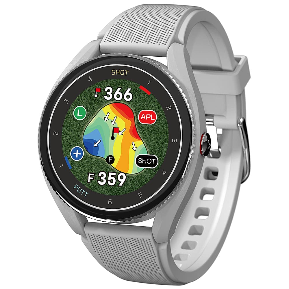 VoiceCaddie - Relógio GPS T9 com ondulação e inclinação verdes - Cinza-T-9 CINZA