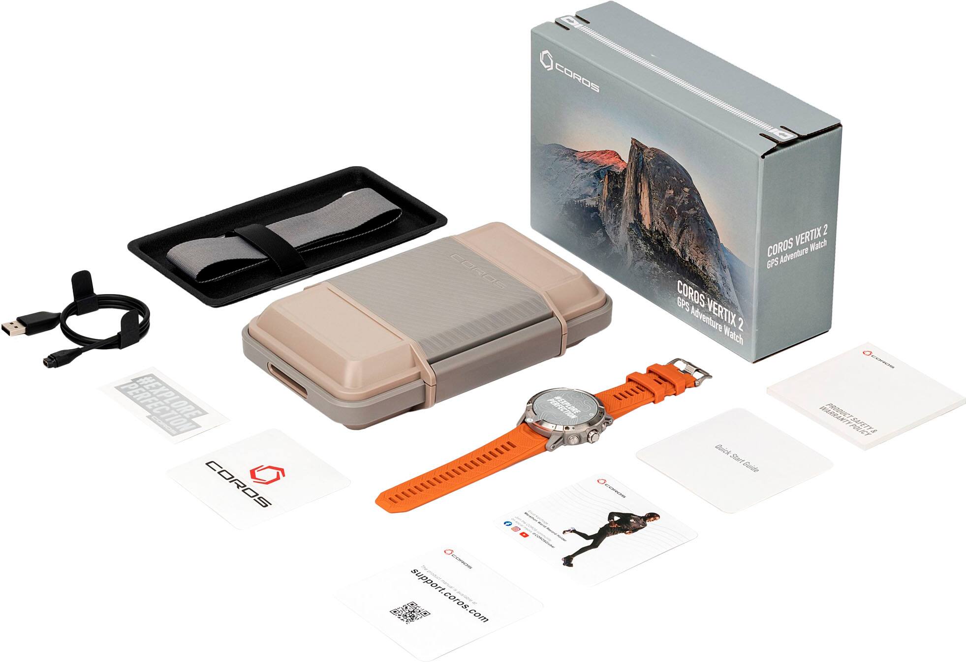 COROS - Relógio de aventura GPS VERTIX 2 - Prata-WVTX2-SVR