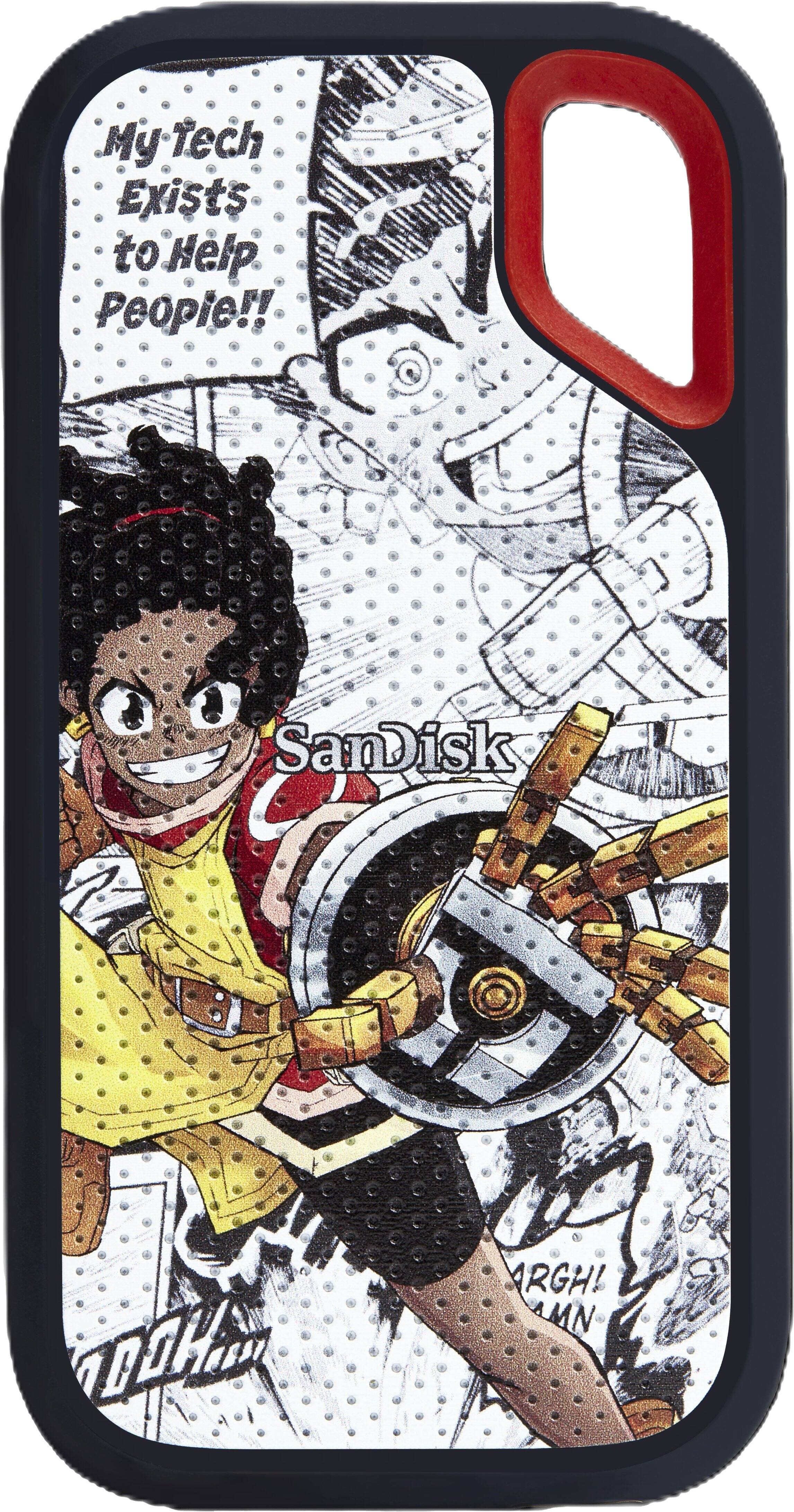 SanDisk - Extreme Afrofuturism Edition 1 TB externo USB tipo C SSD portátil - preto-SDSSDE61-1T00-GBH