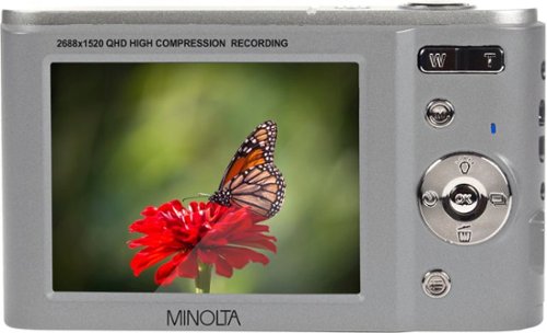 Minolta - MND20 44.0 Megapixel Câmera Digital - Silver-MND20-S