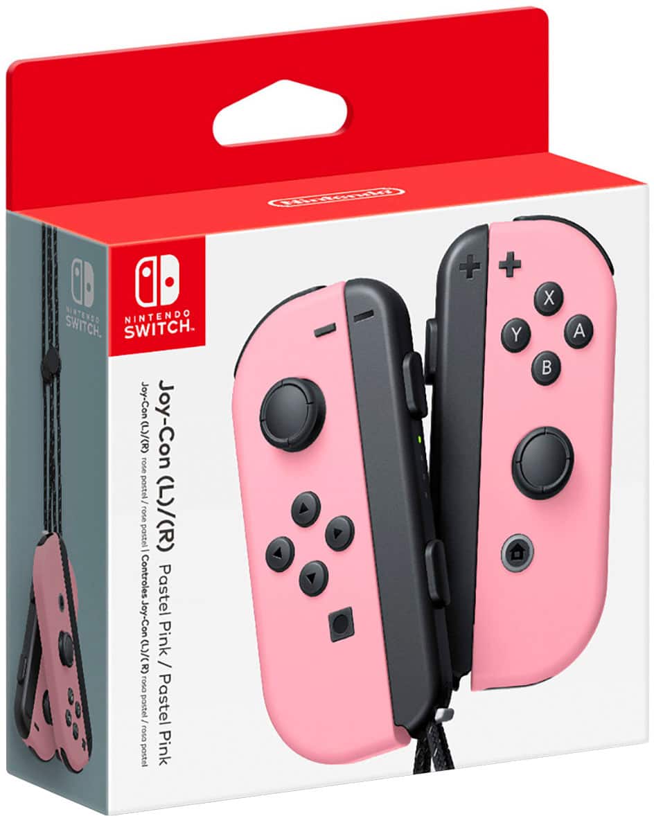 Nintendo - Joy-Con (L)/(R) - Rosa Pastel-HACAJAYAF