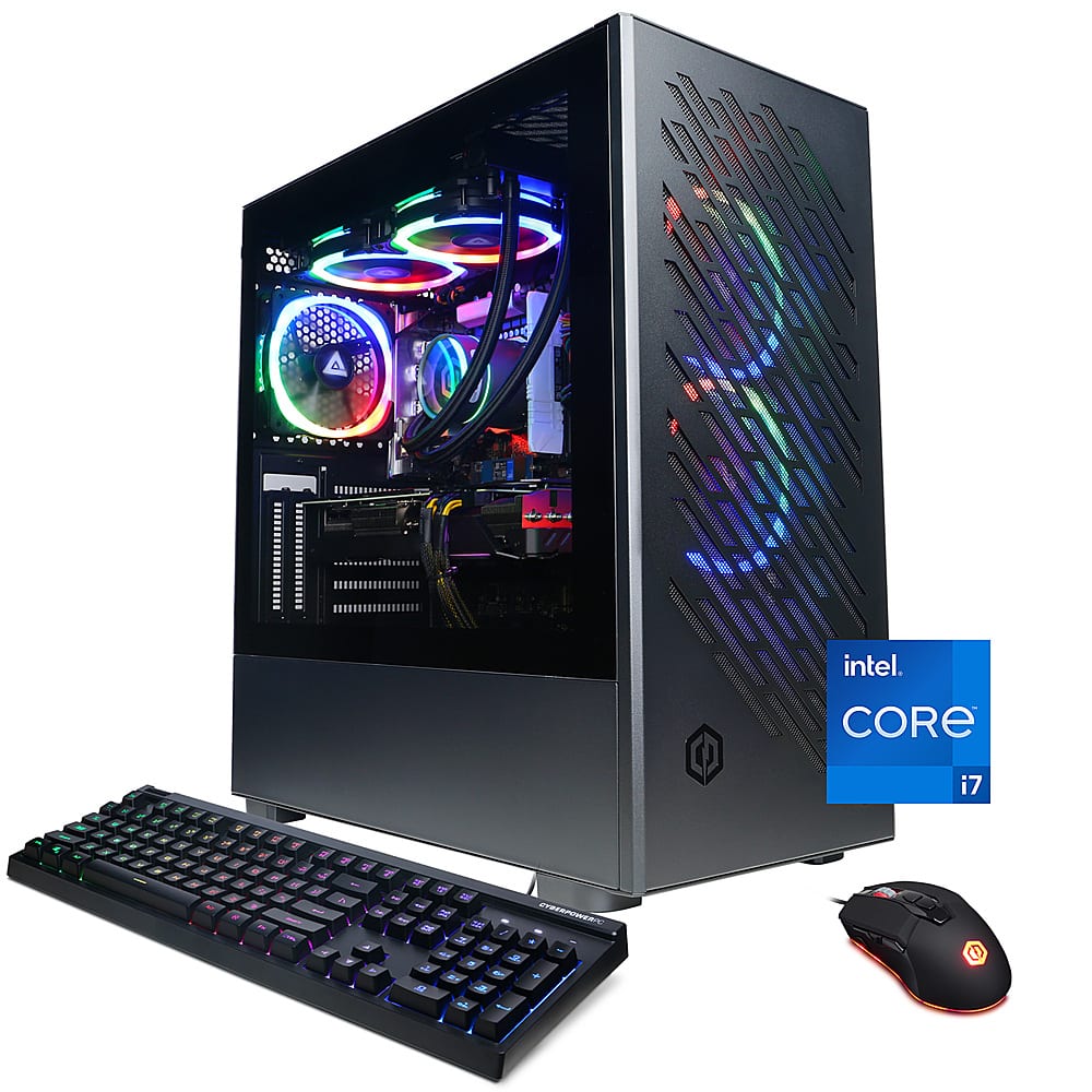 CyberPowerPC - Gamer Supreme Gaming Desktop - Intel Core i7-14700F - 16GB de memória - NVIDIA GeForce RTX 4060 8GB - 2TB SSD - Preto-SLC10000CPGV16