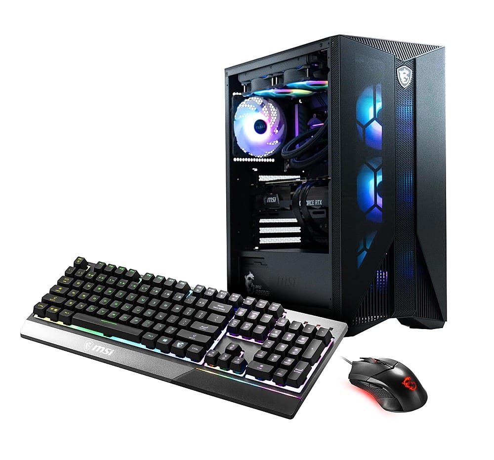MSI - Aegis RS Gaming Desktop - Intel Core i7-14700KF - 32GB de memória - NVIDIA GeForce RTX 4080 Super - SSD de 1TB - Preto-AEGIS RS 14NUG7-672US