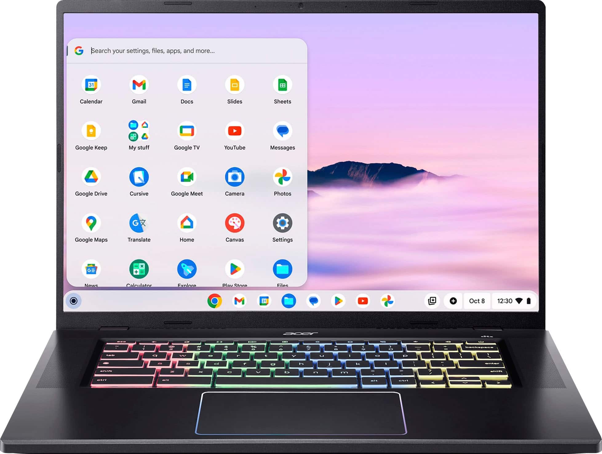 Acer - Chromebook Plus 516 GE-16.0" WQXGA Laptop - Intel Core 5-8GB LPDDR4X-256GB PCIe Gen4 SSD (capa protetora) - Obsidian Black-CBG516-2H-59S4