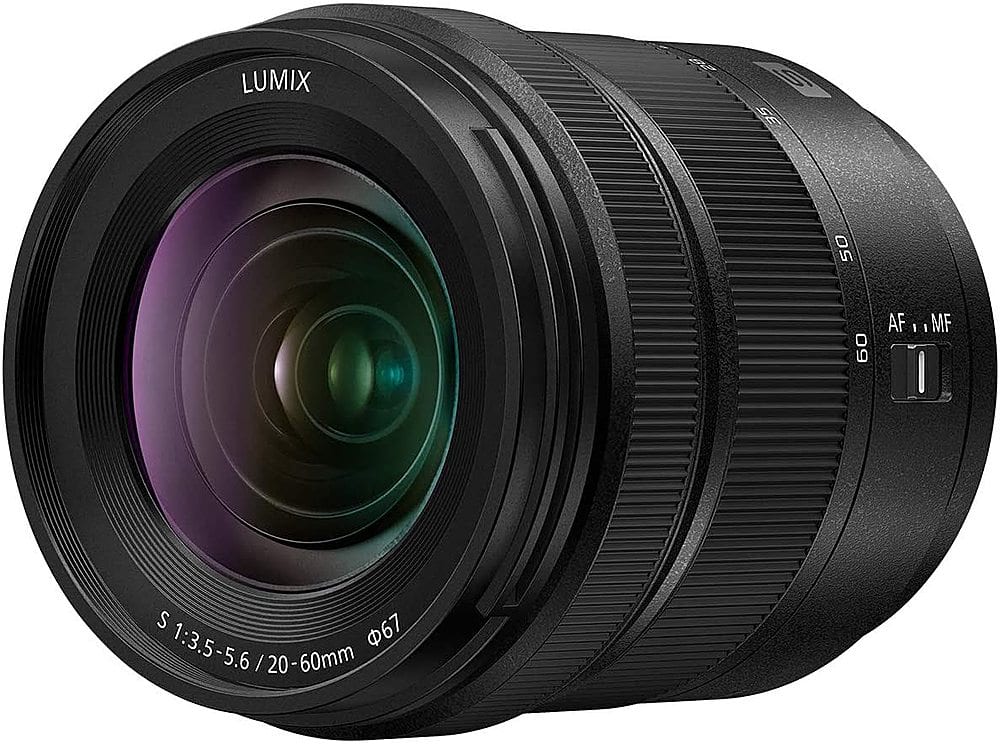 Panasonic - LUMIX S 20-60mm F3.5-5.6 Lente intercambiável L-Mount compatível para câmeras da série LUMIX S - Black-S-R2060