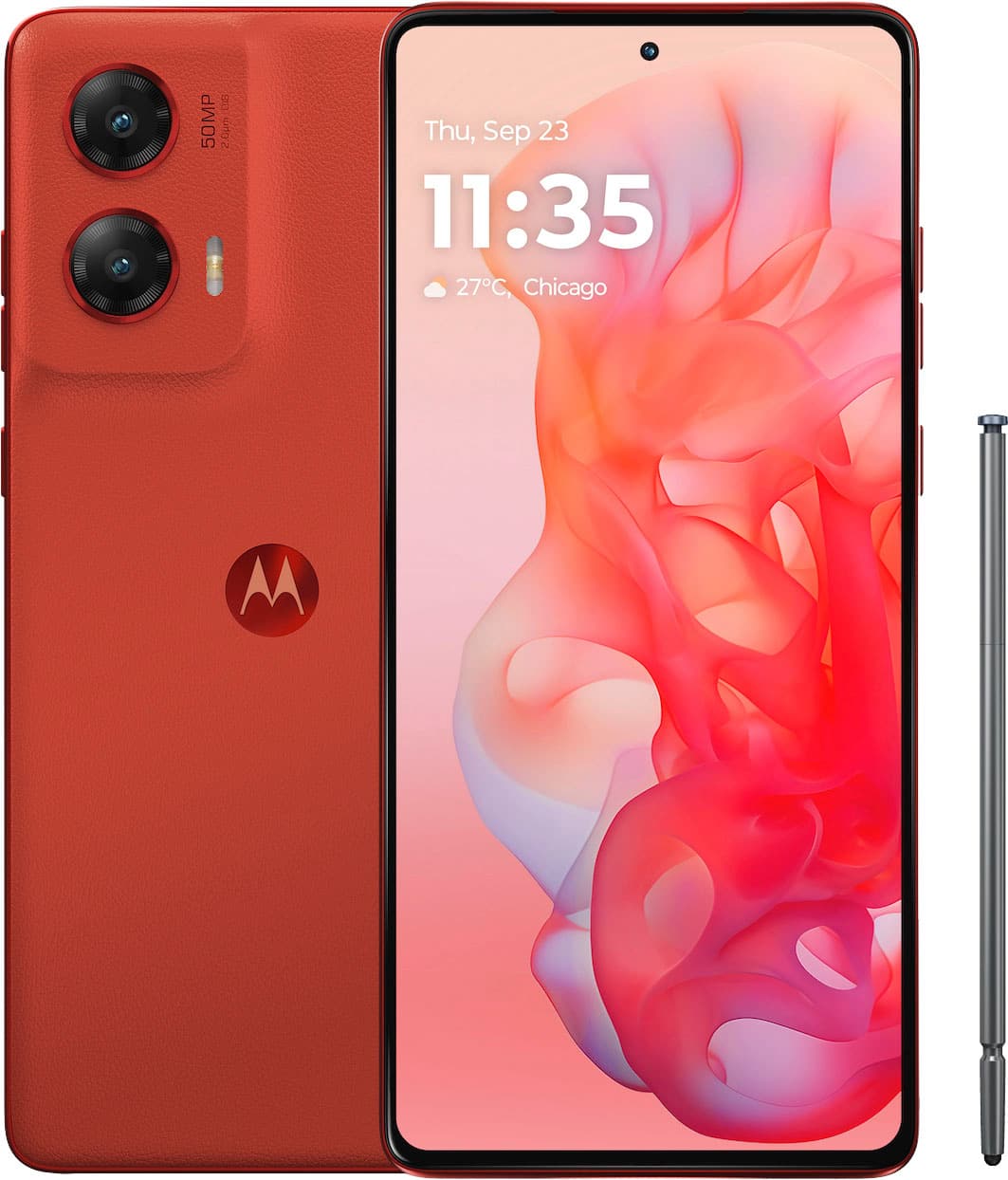 Celular Motorola - moto g stylus 5G (desbloqueado) 2024 - Scarlet Wave-PB1M0011US