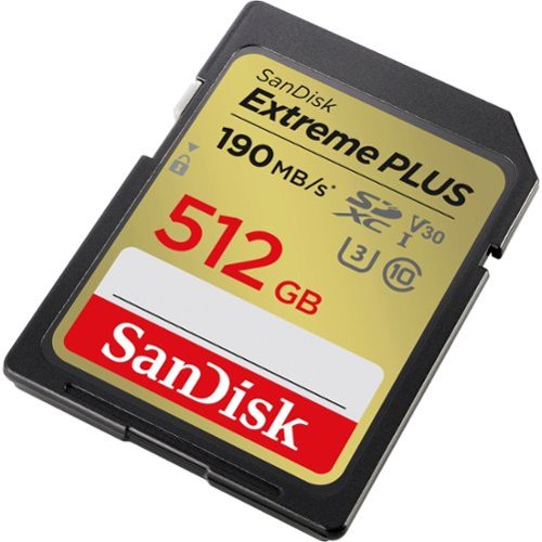SanDisk - Cartão de memória Extreme PLUS 512GB SDHC/SDXC UHS-I-SDSDXWV-512G-ANCIN