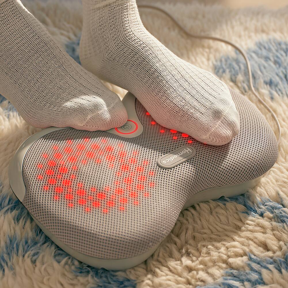 Homedics - Massageador Shiatsu para Pés com Calor - Cinza-FMS-157HJ