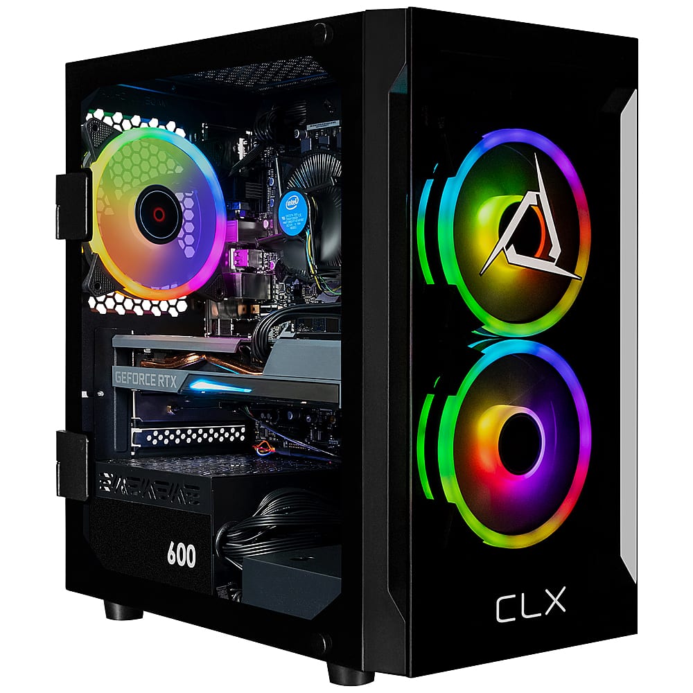 CLX - SET Gaming Desktop - Intel Core i5 14400F - 16GB de memória DDR5 5600 - GeForce RTX 4060 - 1TB NVMe M.2 SSD - Preto-TGMSETRTA4203BM