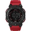Timex - Relógio masculino UFC Rumble 50 mm - Pulseira vermelha com mostrador digital e caixa preta - Vermelho-TW5M59800JT