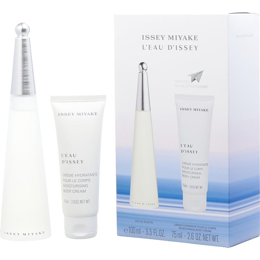 Cx De Presente Feminino L'Eau D'Issey Issey Miyake Eau De Toilette Spray 100 Ml + Body Cream 76 Ml (Travel Offer)