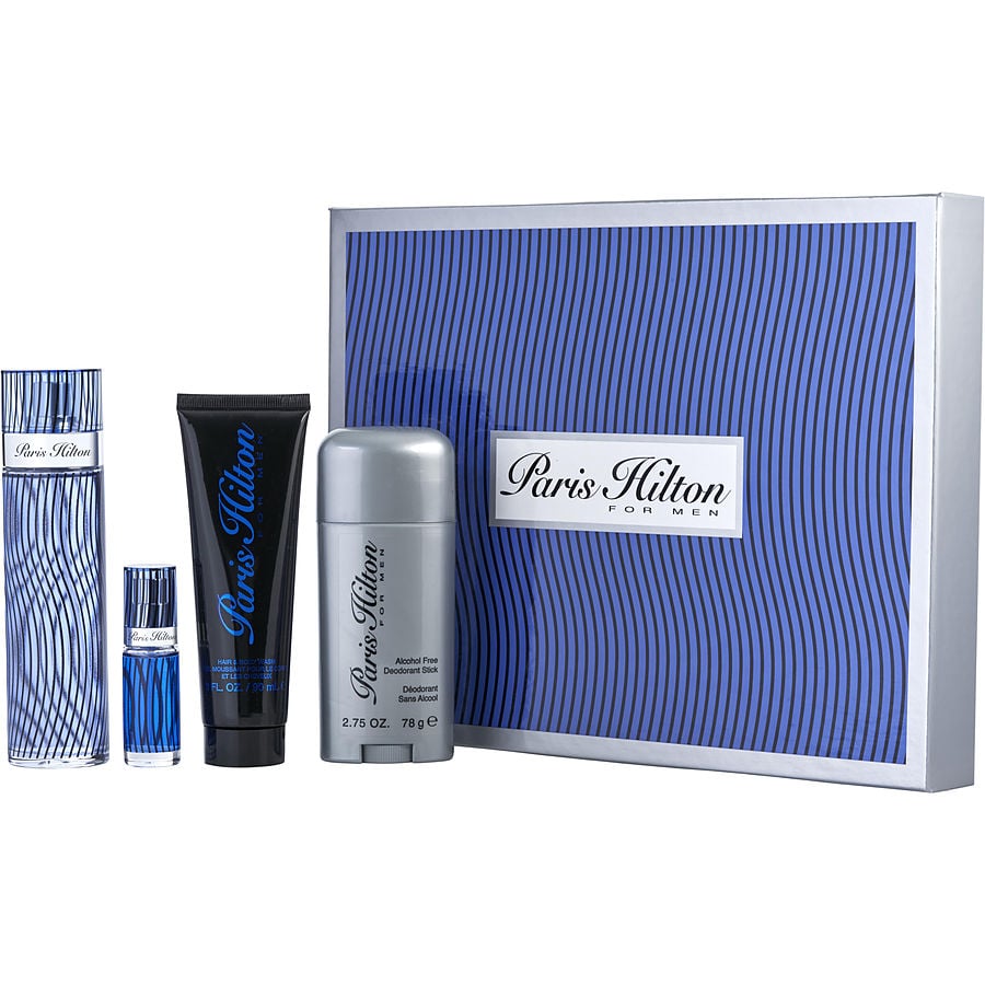 Perfume Masculino Paris Hilton Man Edt Spray 100 Ml&Lavagem De Cabelo E Corpo 90 Desodorante Em Bastão Sem Álcool 80 10 Mini