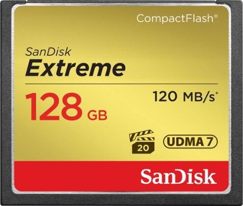 SanDisk - Cartão de memória Extreme 128GB CompactFlash (CF)-SDCFXS-128G-A46