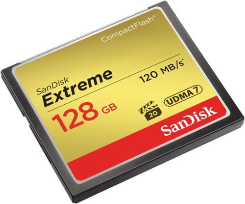 SanDisk - Cartão de memória Extreme 128GB CompactFlash (CF)-SDCFXS-128G-A46