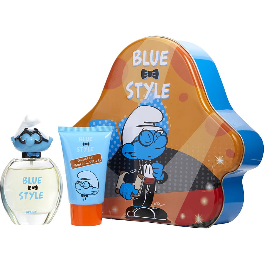 Perfume Unisex First American Brands Smurfs 3D Brainy Edt Spray 50 Ml&Gel De Banho 75