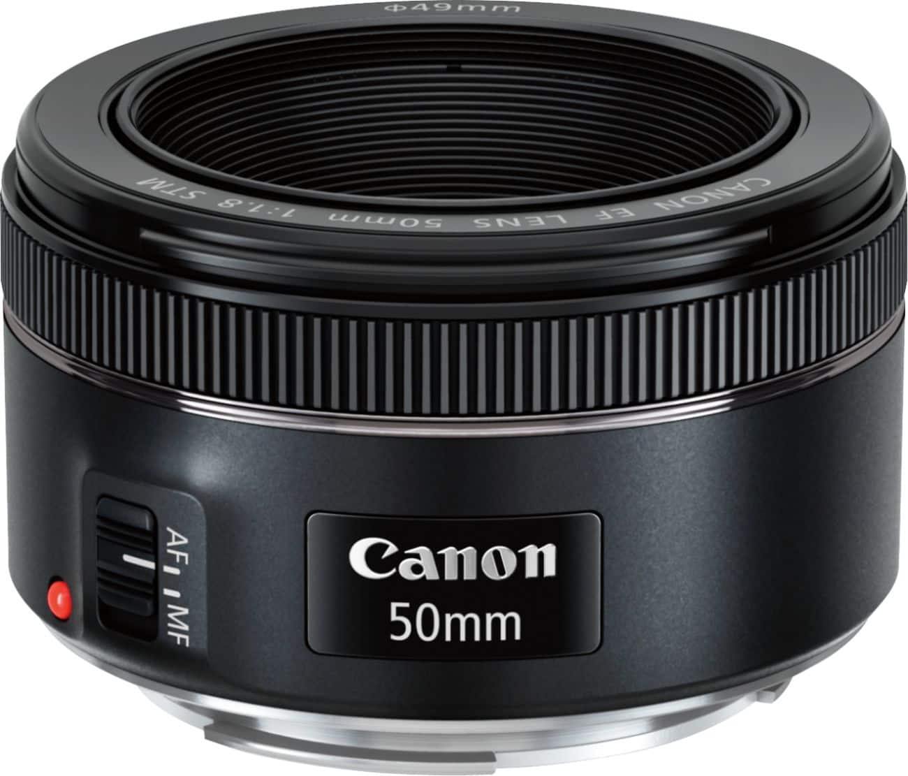 Canon - Lente principal padrão EF50mm F1.8 STM para câmeras EOS DSLR - Preto-0570C002