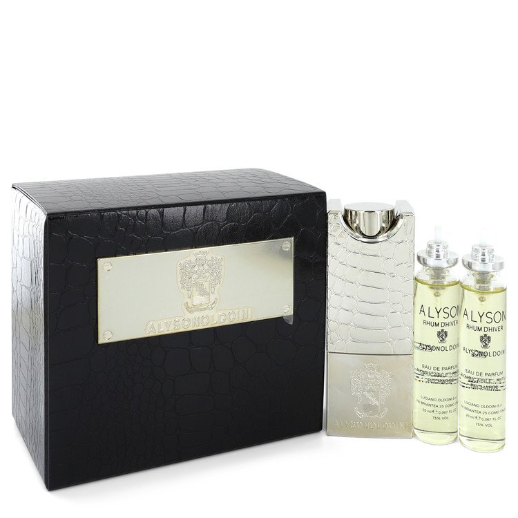 Perf.Masculino Alyson Oldoini Rhum D'Hiver 60 Ml eau De Parfum -Inclui 3 X 20Ml Refil e Aromatizador