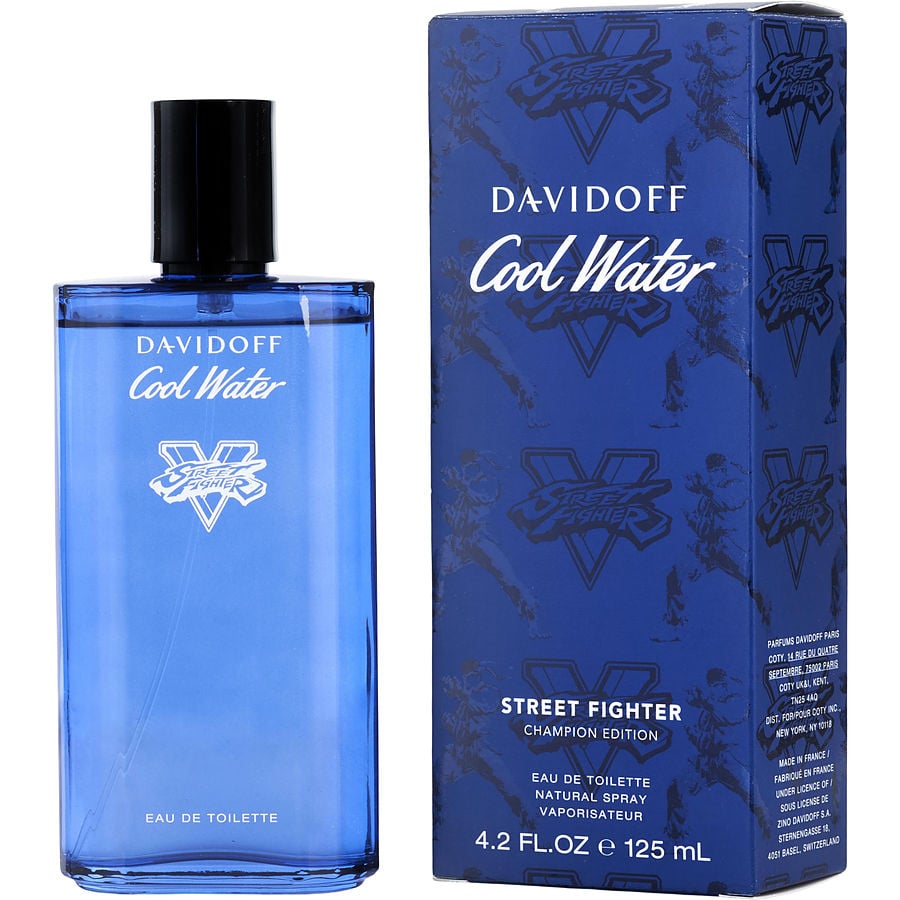 Perfume Masculino Davidoff Cool Water Summer Edt Spray 125 Ml (Street Fighter Champion Edição 2021)