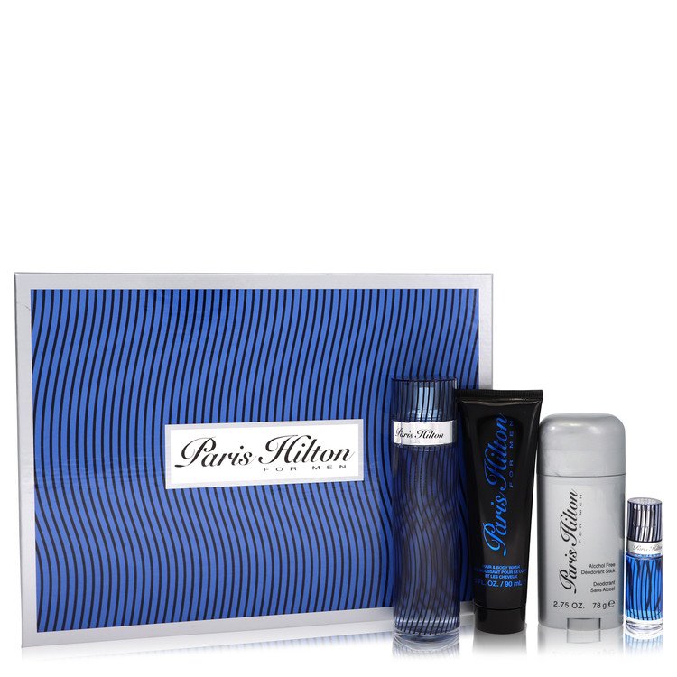 Col. Masc.Paris Hilton CX.PRES. 100 ML Eau Toil.90 ML Sabonete Líquido 81 ML Desodorante Stick+7 ML Mini EDT