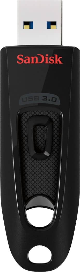 Pen Drive SanDisk - Unidade Flash Ultra 256GB USB 3.0 - Preto-SDCZ48-256G-A46