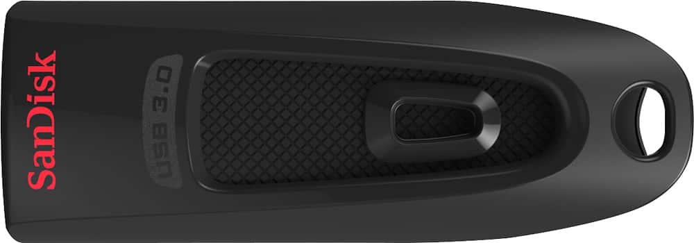 Pen Drive SanDisk - Unidade Flash Ultra 256GB USB 3.0 - Preto-SDCZ48-256G-A46