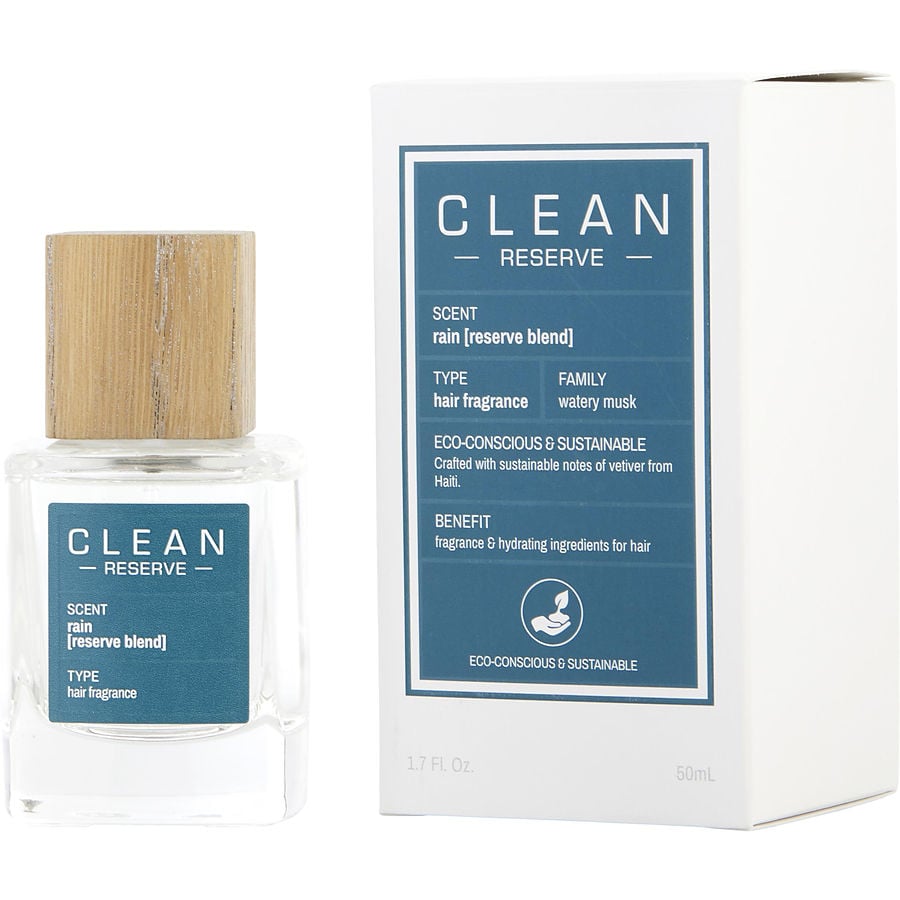 Água De Cheiro Feminino Clean Reserve Rain Spray Fragrância Para Cabelo 50 Ml