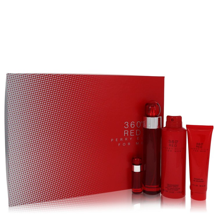 Perf.Cx.Pres.Col.Masc.Perry Ellis 360 Red 100 ML EDT+7 ML EDT+200 ML Des.+90 MLsabonete Líq.