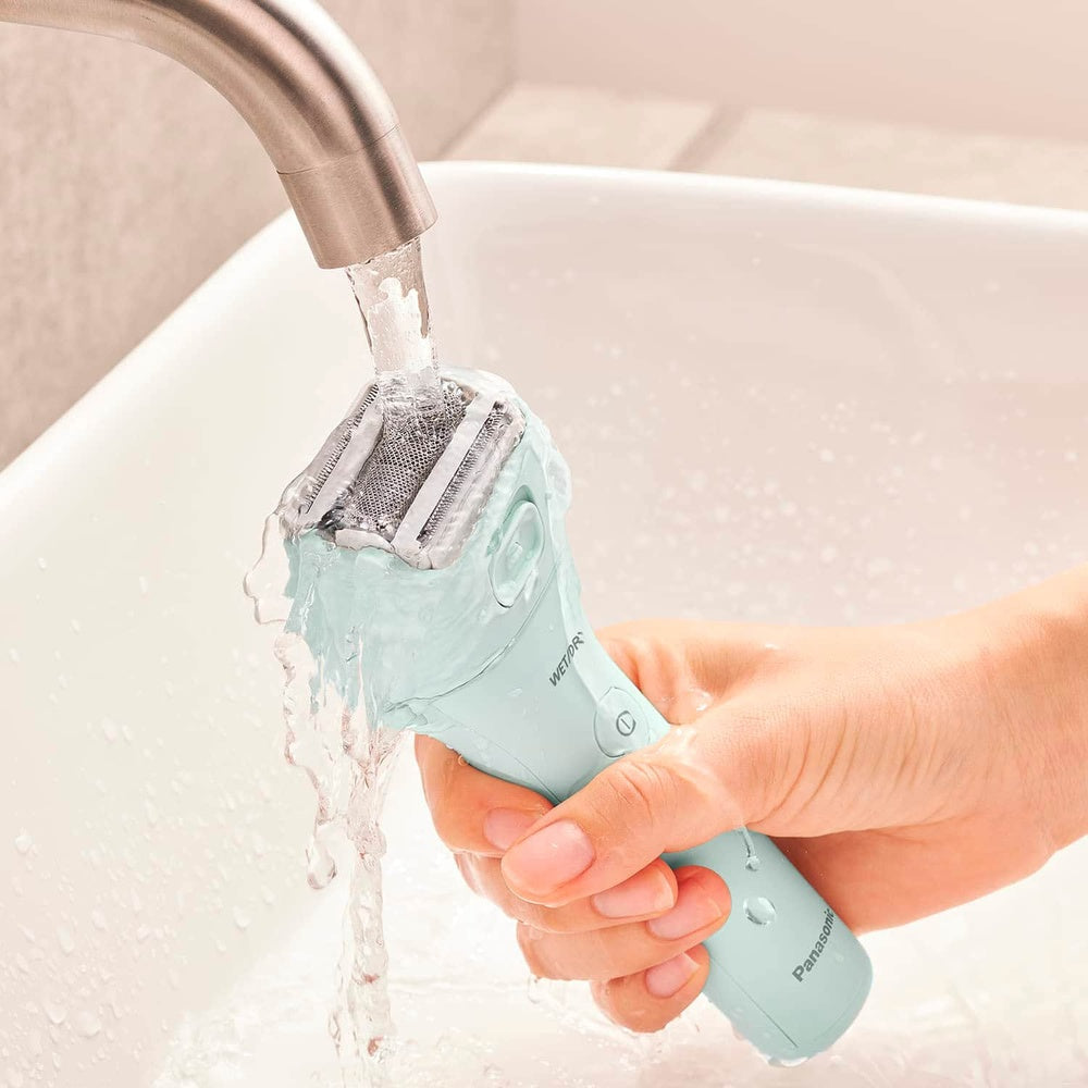 Panasonic - Barbeador e aparador elétrico recarregável úmido / seco CloseCurves ES-WL60-G para mulheres - Mint-ES-WL60-G