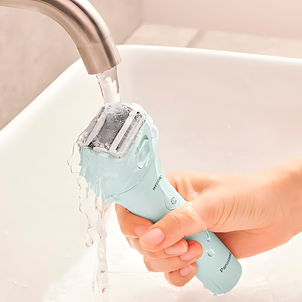 Panasonic - Barbeador e aparador elétrico recarregável úmido / seco CloseCurves ES-WL60-G para mulheres - Mint-ES-WL60-G