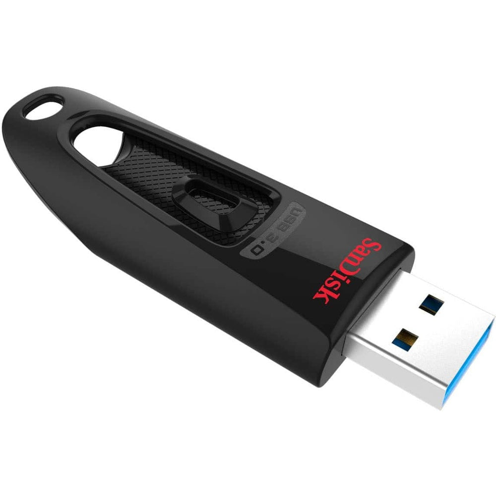 Pen Drive SanDisk - Unidade Flash Ultra 128GB USB 3.0 - Preto-SDCZ48-128G-A46