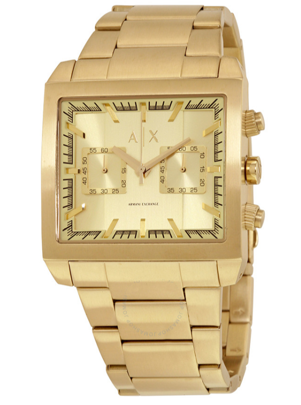 Relógio Masculino Armani Modelo AX2226 - Dourado