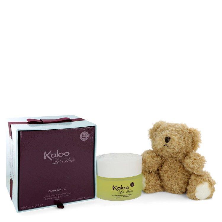 Perfume Aromatizador De Ambiente Kaloo Les Amis Eau De Senteur (Sem Álcool) 100 ML + Urso