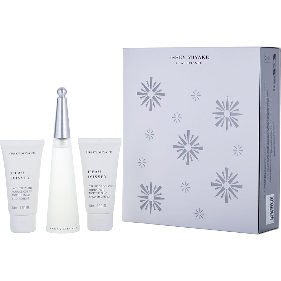 Perfume Feminino Issey Miyake L'Eau D'Issey Edt Spray 50 Ml&Loção Corporal Creme Para Banho (Edição De Natal 2023)