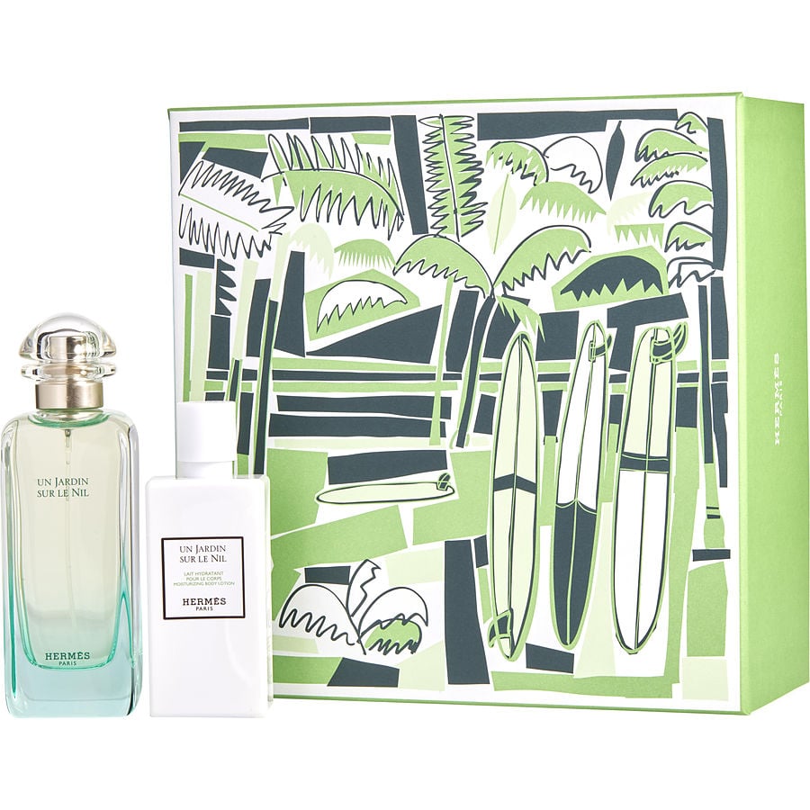Perfume Feminino Hermes Un Jardin Sur Le Nil Edt Spray 100 Ml&Loção Corporal 80
