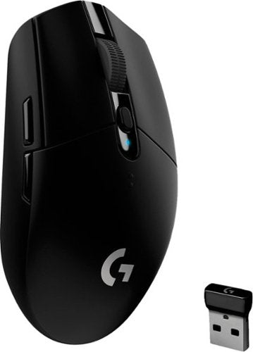 Logitech - G305 LIGHTSPEED Wireless Optical 6 Programmable Button Gaming Mouse with 12,000 DPI HERO Sensor - Black