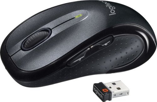 Logitech - M510 Wireless Optical Ambidextrous Mouse - Silver/Black